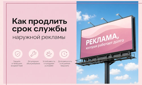 Как продлить срок службы наружной рекламы в Ухте
