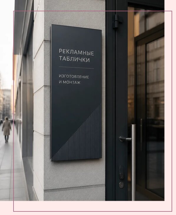 Рекламные таблички в Ухте по цене от 4556 р. | Аванза-Хта