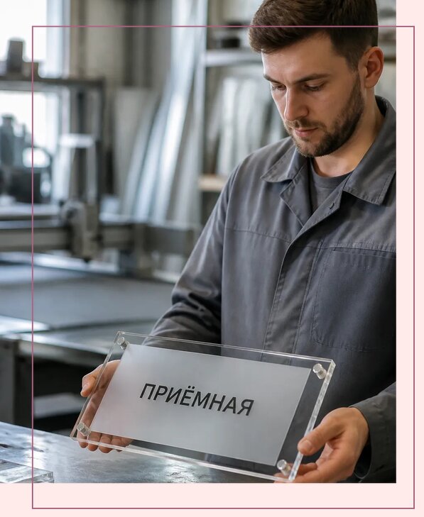 Таблички из оргстекла на заказ в Ухте от 3949 р. | Аванза-Хта